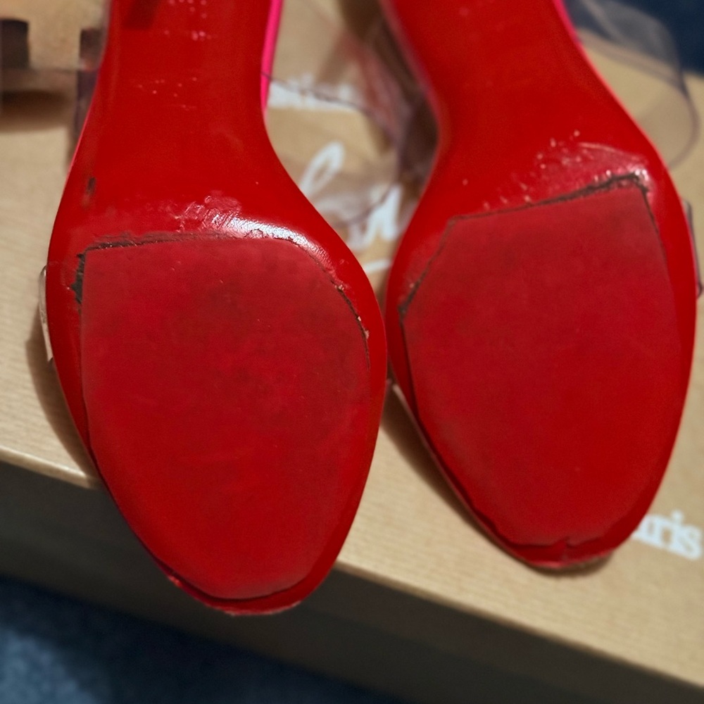 Christian Louboutin Just Nothing 85 – Patent PVC – Size 36.5 – Worn Once - Picture 3 of 3